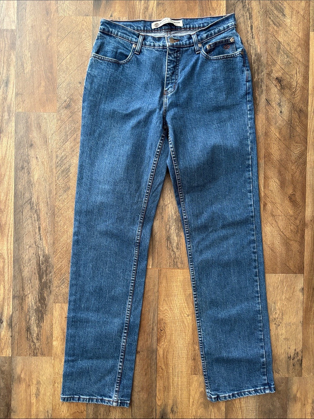 Harley Davidson Vintage Straight Leg Denim Jeans size 10L